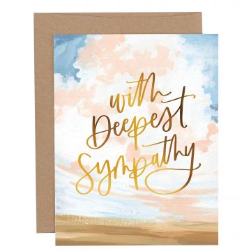 Plains Landscape Deepest Sympathy Greeting Card